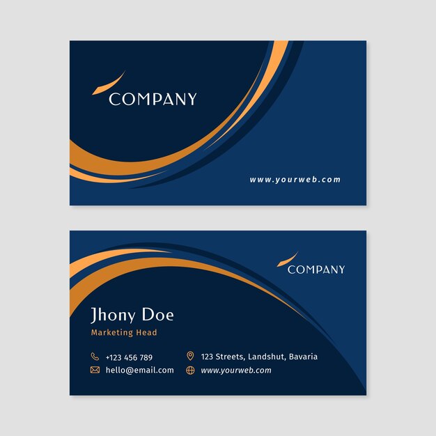 Elegant business card template