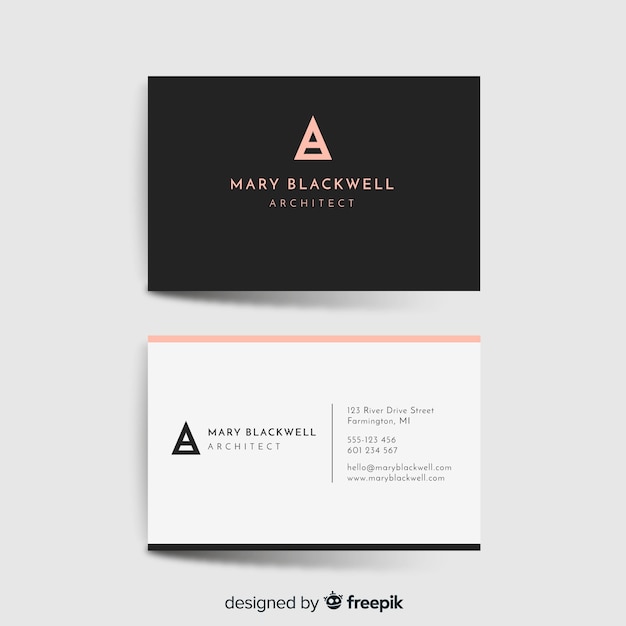 Free vector elegant business card template