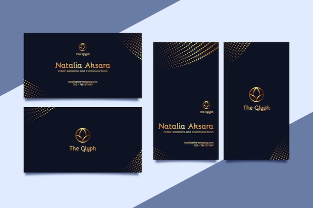 Free vector elegant business card template