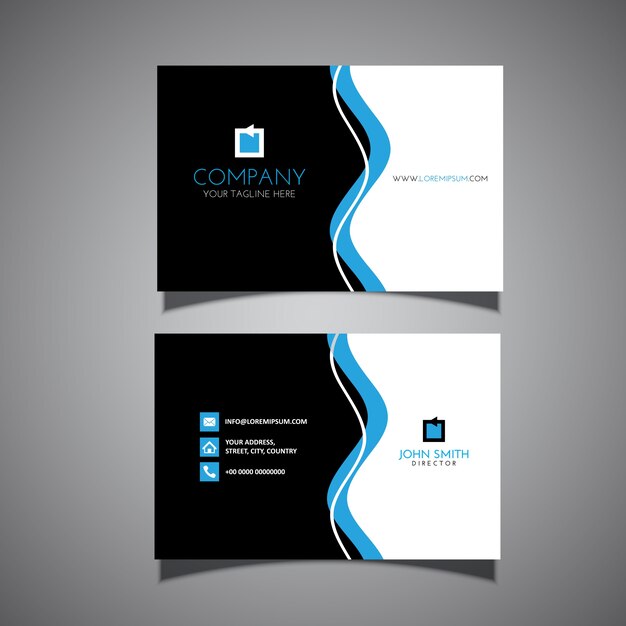 Elegant business card with a clean modern design