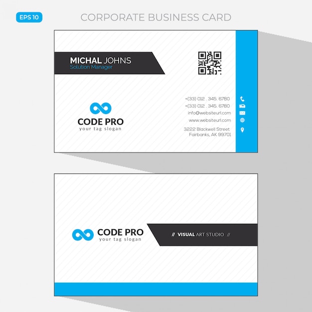 Free vector elegant business card