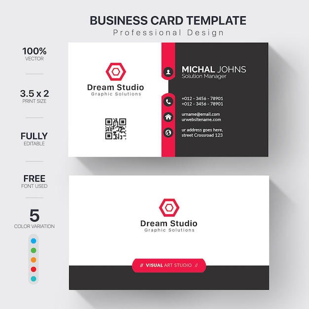 Free vector elegant business card