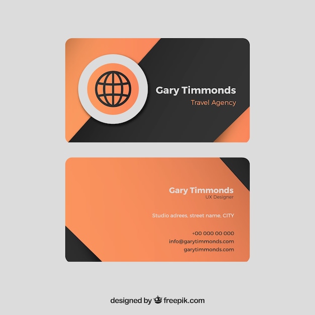 Free vector elegant business card