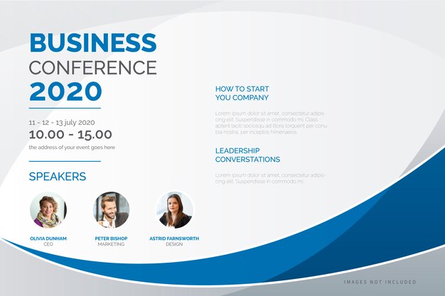 Elegant Business Conference Poster Template