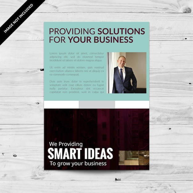 Free vector elegant business flyer