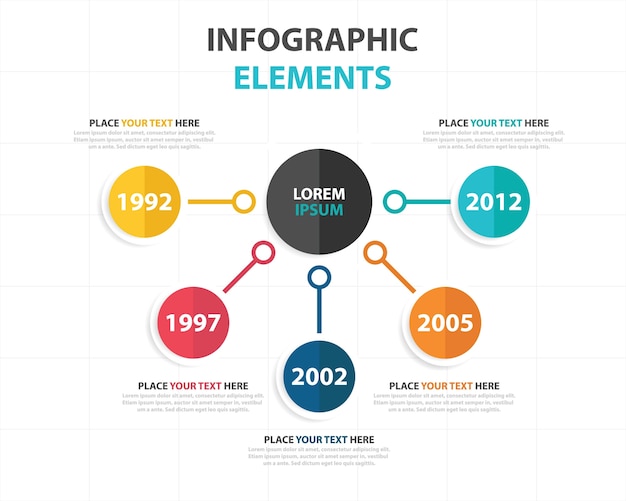 Elegant business infographic template