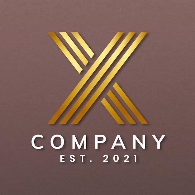 Элегантный бизнес-логотип с буквой X