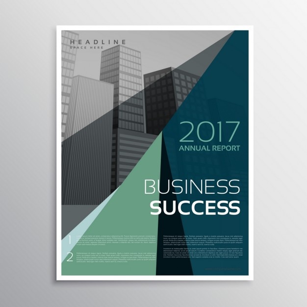 Free vector elegant business report cover