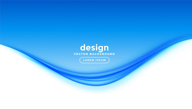 Elegant business style blue wave presentation background