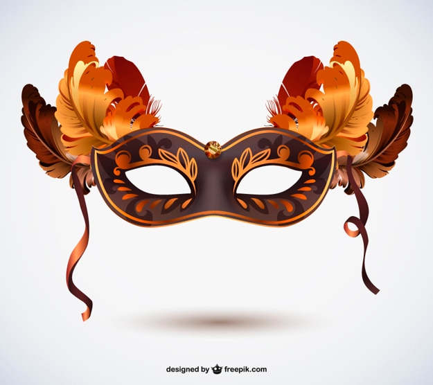 Free Vector elegant carnival mask