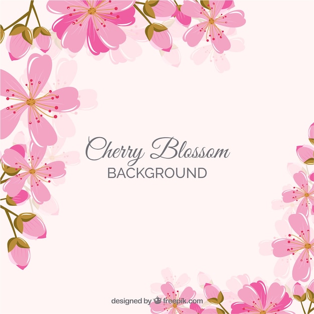 Elegant cherry blossom background