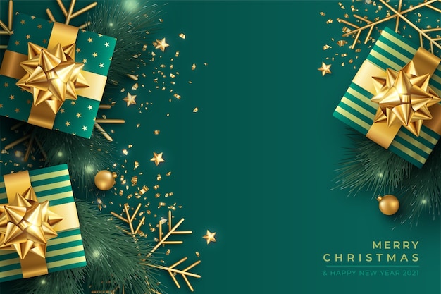 green christmas wallpaper