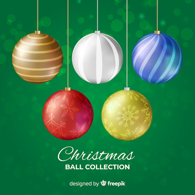 Elegant christmas ball collection