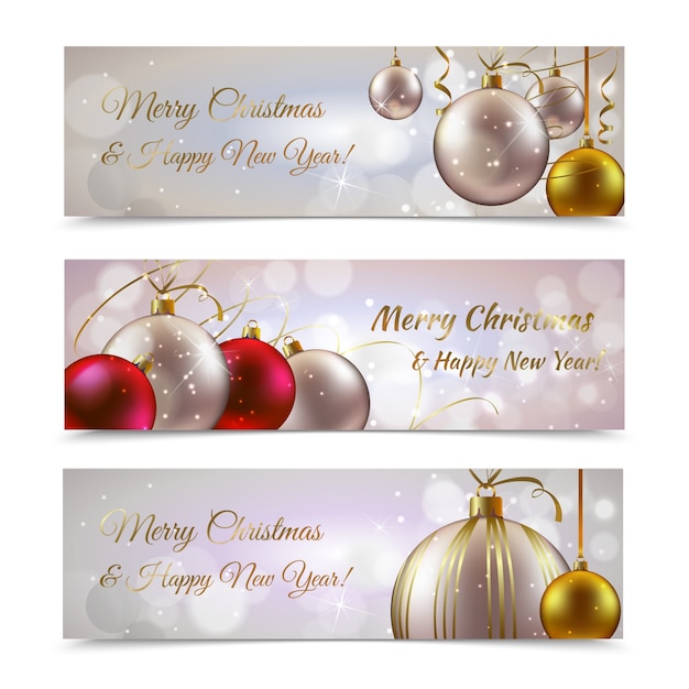 Elegant christmas banner