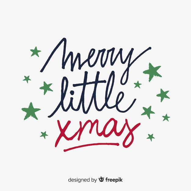 Elegant christmas lettering background