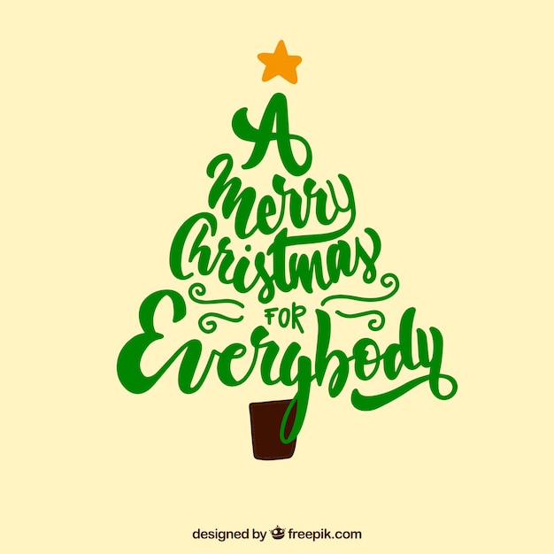 Elegant christmas lettering