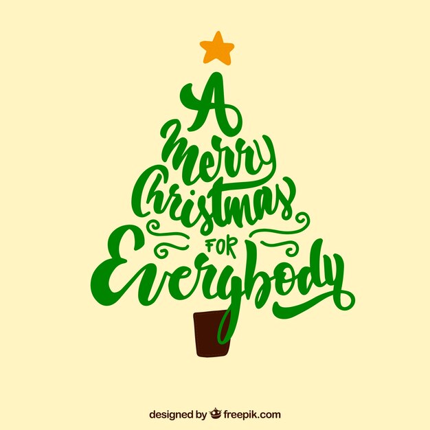 Elegant christmas lettering