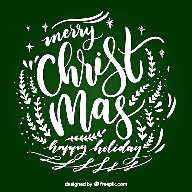 Elegant christmas lettering