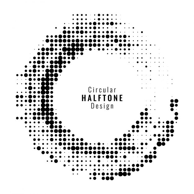 Elegant circular halftone background