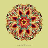 Free vector elegant colorful mandala background