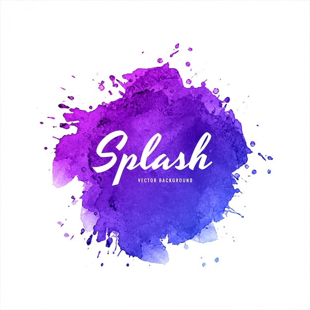 Elegant colorful splash watercolor background