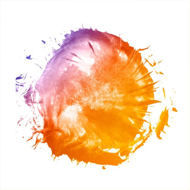 Elegant colorful splash watercolor 