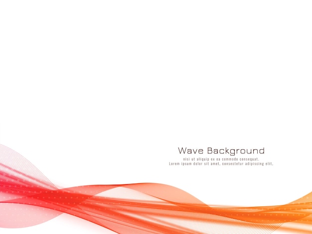 Free vector elegant colorful wave dynamic design background