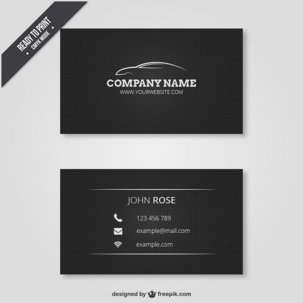 Free Vector elegant company card 