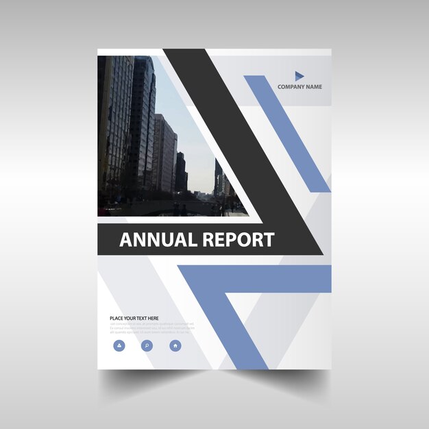 우아한 기업 연례 보고서 디자인