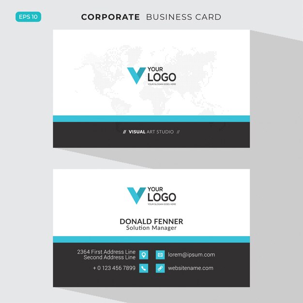 Elegant corporate card