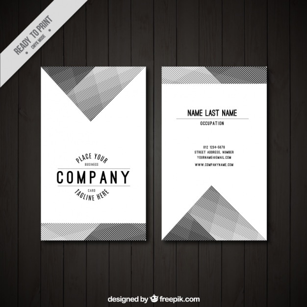 Elegant corporate card