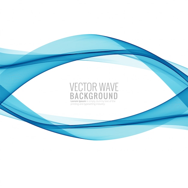 Free vector elegant creative blue wave