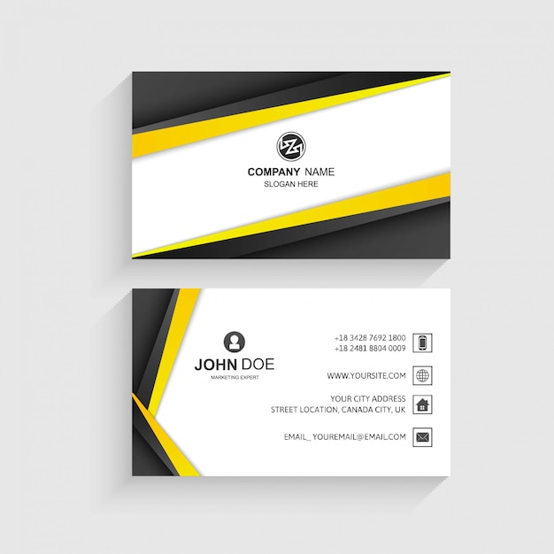 Free vector elegant creative business card set template vector