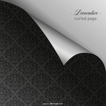 Elegant curled dark wallpaper