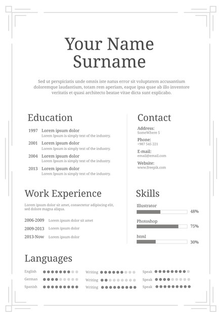 Elegant Curriculum Template