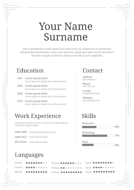 Elegant Curriculum Template