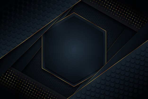 Elegant dark background with golden details