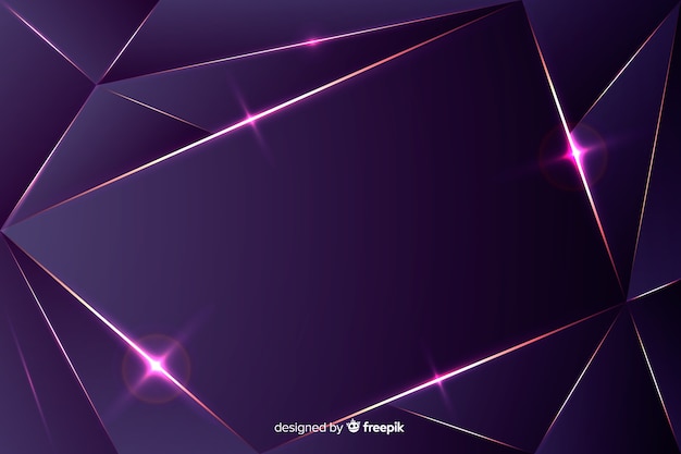 Free vector elegant dark background with polygonal shapes