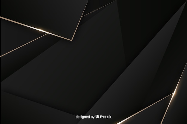 Elegant dark background with polygonal shapes