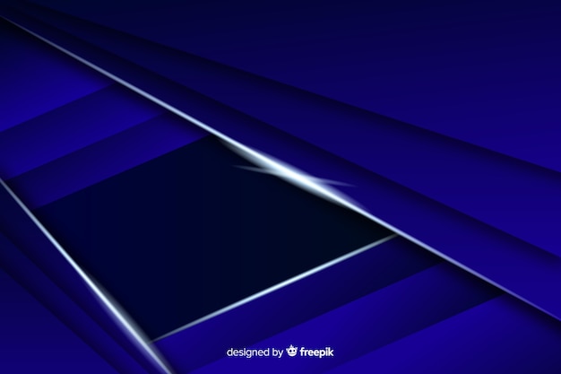 Бесплатное векторное изображение Элегантный темно-синий многоугольный фон