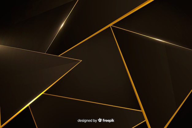 Elegant dark polygonal background design