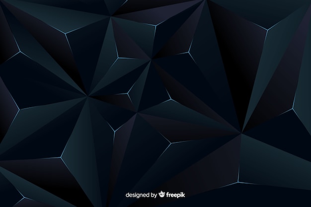 Elegant dark polygonal background design