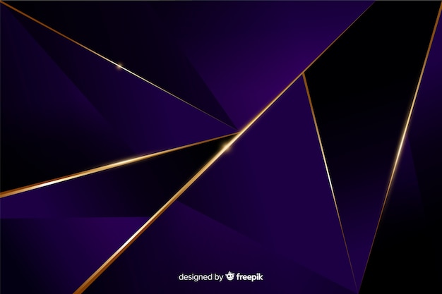 Elegant dark polygonal background