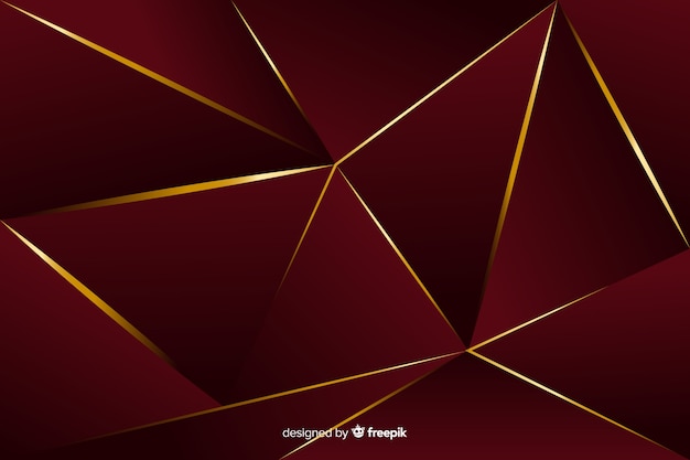 Free vector elegant dark polygonal decorative background