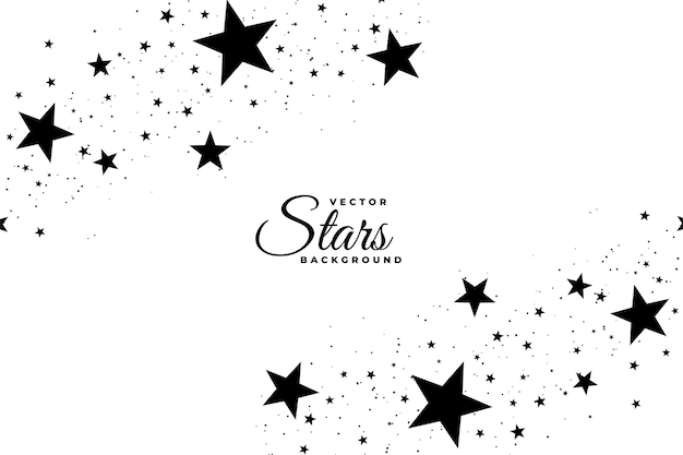 Free Vector | Elegant dark twinkle stars background design