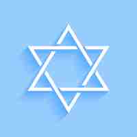 Free vector elegant david star jewish religious background for eternal peace