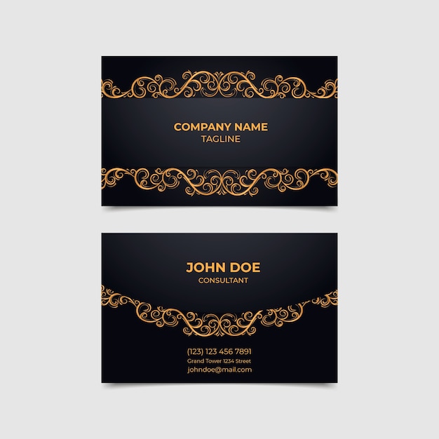 Elegant design for business card