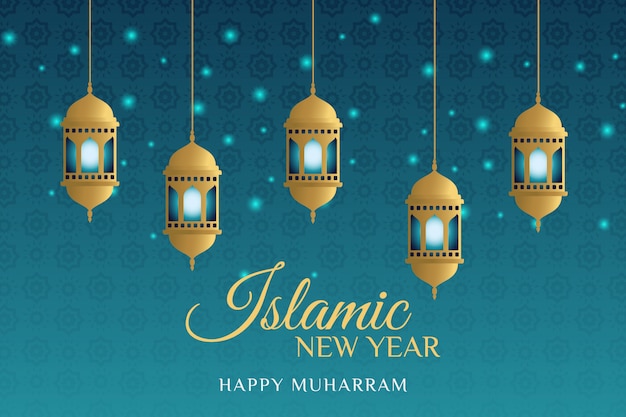 Elegant design islamic new year background