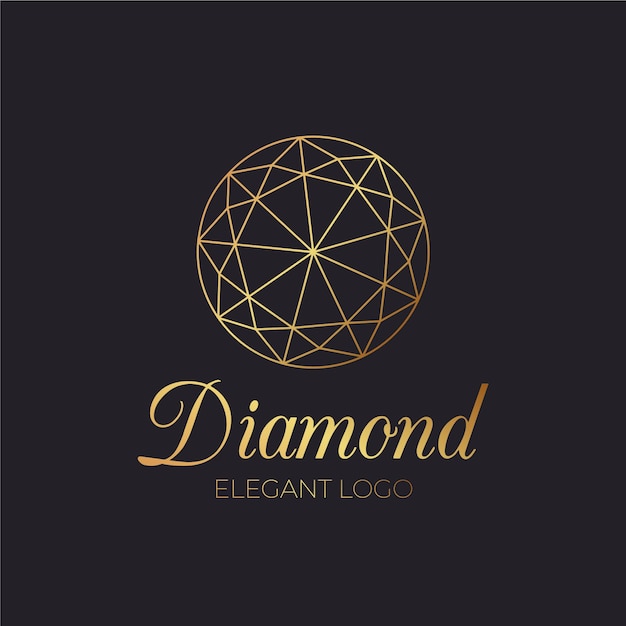 Elegant diamond logo