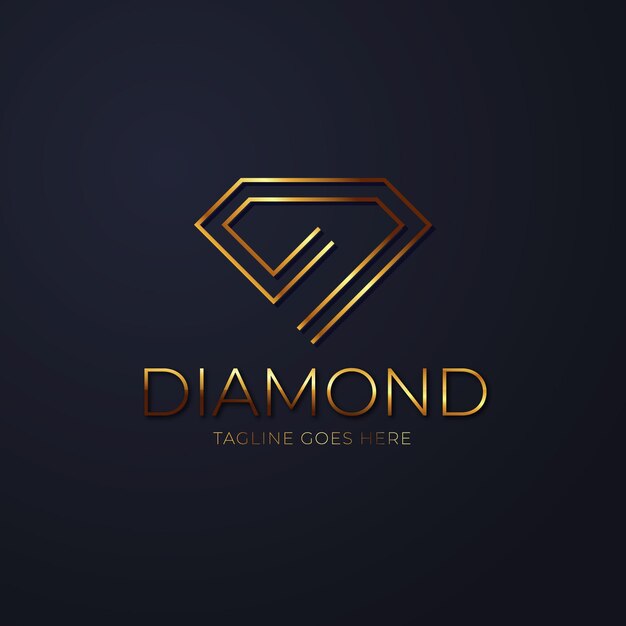 Elegant diamond logo